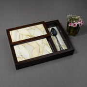 Golden Leaves Tissue Box - XL